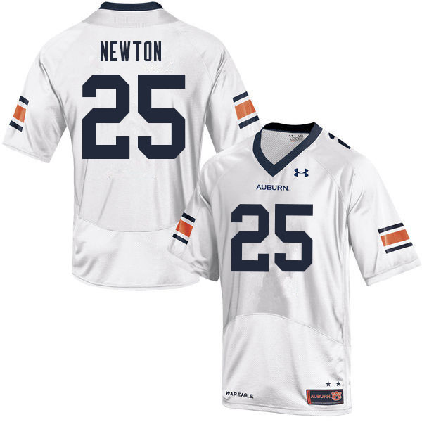 Auburn Tigers Men's Caylin Newton #25 White Under Armour Stitched College 2021 NCAA Authentic Football Jersey PXE4574PA